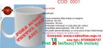 Cana alba personalizata color